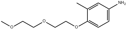 4-[2-(2-METHOXYETHOXY)ETHOXY]-3-METHYLPHENYLAMINE 结构式