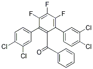 PHENYL-(3,4,3'',4''-TETRACHLORO-4',5',6'-TRIFLUORO-[1,1':3',1'']TERPHENYL-2'-YL)METHANONE 结构式