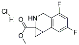 METHYL 4,6-DIFLUORO-1A,2,3,7B-TETRAHYDRO-1H-CYCLOPROPA[C]ISOQUINOLINE-1A-CARBOXYLATE HYDROCHLORIDE 结构式