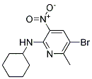 (5-BROMO-6-METHYL-3-NITRO-PYRIDIN-2-YL)-CYCLOHEXYL-AMINE 结构式