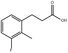 3-(3-氟-2-甲基苯基)丙酸 结构式