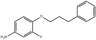 3-FLUORO-4-(3-PHENYLPROPOXY)ANILINE 结构式