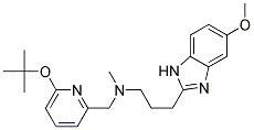 N-[(6-TERT-BUTOXYPYRIDIN-2-YL)METHYL]-3-(5-METHOXY-1H-BENZIMIDAZOL-2-YL)-N-METHYLPROPAN-1-AMINE 结构式