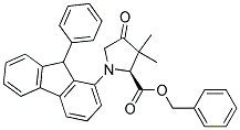 (2S)-3,3-DIMETHYL-4-OXO-1-(9-PHENYLFLUORENYL)-PROLINE BENZYL ESTER 结构式