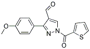 3-(4-METHOXYPHENYL)-1-(2-THIENYLCARBONYL)-1H-PYRAZOLE-4-CARBALDEHYDE 结构式