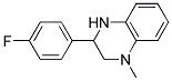 3-(4-FLUOROPHENYL)-1,2,3,4-TETRAHYDRO-1-METHYLQUINOXALINE 结构式