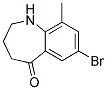 7-BROMO-9-METHYL-1,2,3,4-TETRAHYDRO-BENZO[B]AZEPIN-5-ONE 结构式