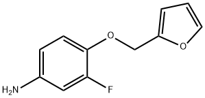 3-氟-4-(呋喃-2-基甲氧基)苯胺 结构式