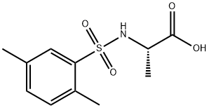 ((2,5-DIMETHYLPHENYL)SULFONYL)ALANINE 结构式