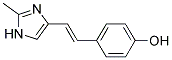 4-[2-(2-METHYL-1H-IMIDAZOL-4-YL)-VINYL]-PHENOL 结构式