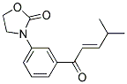 3-(4-METHYLPENT-2-ENOYL)-4R-PHENYLOXAZOLIDIN-2-ONE 结构式