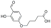 5-(4-FORMYL-3-HYDROXY-PHENOXY)-PENTANOIC ACID 结构式