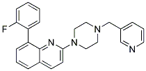 8-(2-FLUOROPHENYL)-2-[4-(PYRIDIN-3-YLMETHYL)PIPERAZIN-1-YL]QUINOLINE 结构式