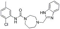 4-(1H-BENZIMIDAZOL-2-YLMETHYL)-N-(2-CHLORO-5-METHYLPHENYL)-1,4-DIAZEPANE-1-CARBOXAMIDE 结构式