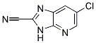 6-CHLORO-3H-IMIDAZO[4,5-B]PYRIDINE-2-CARBONITRILE 结构式