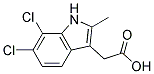 (6,7-DICHLORO-2-METHYL-1H-INDOL-3-YL)ACETIC ACID 结构式