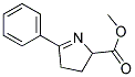 5-PHENYL-3,4-DIHYDRO-2H-PYRROLE-2-CARBOXYLIC ACID METHYL ESTER 结构式