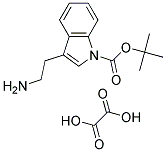 TERT-BUTYL 3-(2-AMINOETHYL)-1H-INDOLE-1-CARBOXYLATE OXALATE 结构式