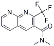N,N-DIMETHYL-2-(TRIFLUOROMETHYL)-1,8-NAPHTHYRIDINE-3-CARBOXAMIDE 结构式
