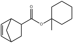 5-降冰片烯-2-羧酸(1'-甲基环 己基)酯 结构式