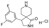 4-(3,5-DIFLUOROPHENYL)-2,8-DIAZASPIRO[4.5]DECAN-1-ONE HYDROCHLORIDE 结构式