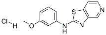 N-(3-METHOXYPHENYL)[1,3]THIAZOLO[4,5-C]PYRIDIN-2-AMINE HYDROCHLORIDE 结构式