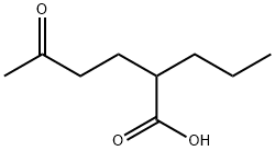 5-OXO-2-PROPYL-HEXANOIC ACID 结构式