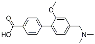 4'-DIMETHYLAMINOMETHYL-2'-METHOXY-BIPHENYL-4-CARBOXYLIC ACID 结构式