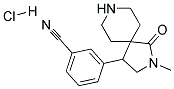 3-(2-METHYL-1-OXO-2,8-DIAZASPIRO[4.5]DECAN-4-YL)BENZONITRILE HYDROCHLORIDE 结构式