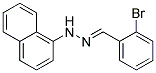 N-(2-BROMO-BENZYLIDENE)-N'-NAPHTHALEN-1-YL-HYDRAZINE 结构式