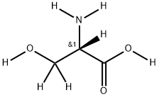 L-丝氨酸-D7 结构式