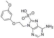 6-AMINO-9-[2-(3-METHOXYPHENOXY)ETHYL]-9H-PURINE-8-SULFONIC ACID 结构式