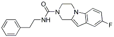 8-FLUORO-N-(2-PHENYLETHYL)-3,4-DIHYDROPYRAZINO[1,2-A]INDOLE-2(1H)-CARBOXAMIDE 结构式