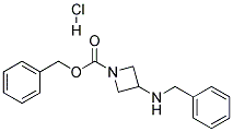 3-BENZYLAMINO-AZETIDINE-1-CARBOXYLIC ACID BENZYL ESTER HYDROCHLORIDE 结构式