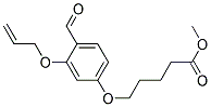 5-(3-ALLYLOXY-4-FORMYL-PHENOXY)-PENTANOIC ACID METHYL ESTER 结构式