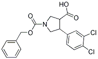 4-(3,4-DICHLORO-PHENYL)-PYRROLIDINE-1,3-DICARBOXYLIC ACID 1-BENZYL ESTER 结构式