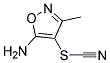 5-AMINO-3-METHYLISOXAZOL-4-YL THIOCYANATE 结构式