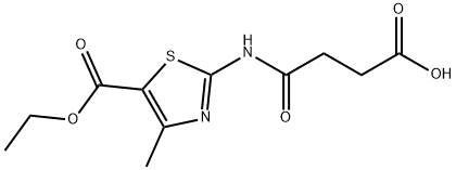 4-((5-(乙氧羰基)-4-甲基噻唑-2-基)氨基)-4-氧代丁酸 结构式