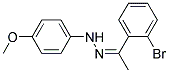 N-[1-(2-BROMO-PHENYL)-ETHYLIDENE]-N'-(4-METHOXY-PHENYL)-HYDRAZINE 结构式