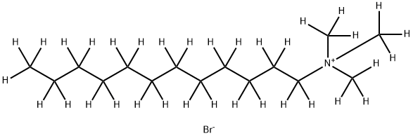 DODECYLTRIMETHYLAMMONIUM-D34 BROMIDE 结构式