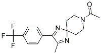 8-ACETYL-2-METHYL-3-[4-(TRIFLUOROMETHYL)PHENYL]-1,4,8-TRIAZASPIRO[4.5]DECA-1,3-DIENE 结构式