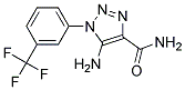 5-AMINO-1-[3-(TRIFLUOROMETHYL)PHENYL]-1H-1,2,3-TRIAZOLE-4-CARBOXAMIDE 结构式