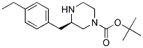 (R)-3-(4-ETHYL-BENZYL)-PIPERAZINE-1-CARBOXYLIC ACID TERT-BUTYL ESTER 结构式