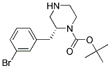(R)-2-(3-BROMO-BENZYL)-PIPERAZINE-1-CARBOXYLIC ACID TERT-BUTYL ESTER 结构式