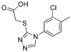 2-{[4-(3-氯-4-甲基苯基)-4H-1,2,4-三唑-3-基]硫烷基}乙酸 结构式