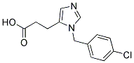 3-[3-(4-CHLOROBENZYL)IMIDAZOL-4-YL]PROPIONIC ACID 结构式