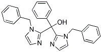 BIS-(1-BENZYL-1H-IMIDAZOL-2-YL)-PHENYL-METHANOL 结构式