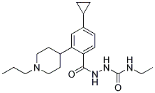 N-[4-CYCLOPROPYL(1-PROPYLPIPERIDIN-4-YL)BENZAMIDO]-N'-ETHYLUREA 结构式
