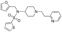 N-(2-FURYLMETHYL)-N-[1-(2-PYRIDIN-2-YLETHYL)PIPERIDIN-4-YL]THIOPHENE-2-SULFONAMIDE 结构式
