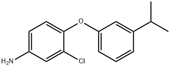 3-CHLORO-4-(3-ISOPROPYLPHENOXY)ANILINE 结构式